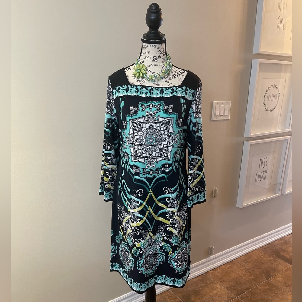 Aqua A-line Dress